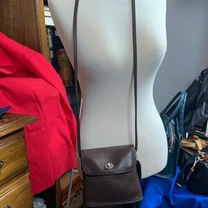 Coach Dark Brown Leather Crossbody Bag